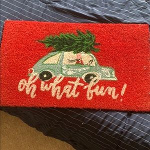 Oh What Fun! Christmas doormat